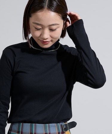 ＜調温素材＞INKEEP タートルネックトップス