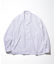 Magazine Pocket Broadcloth Open Collar Shirt