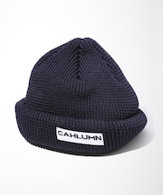 Straw Yarn Roll Knit Cap
