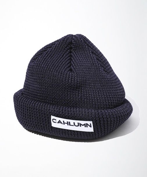 Straw Yarn Roll Knit Cap