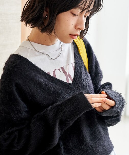 2WAY シャギーニットプルオーバー 【限定展開】