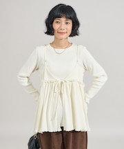 【セットアイテム】アーミーリブ 2WAYビスチェセット ロンT