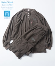 別注 L/S KANNAIGI by Healthknit ブークレ モコモコ セットアップ