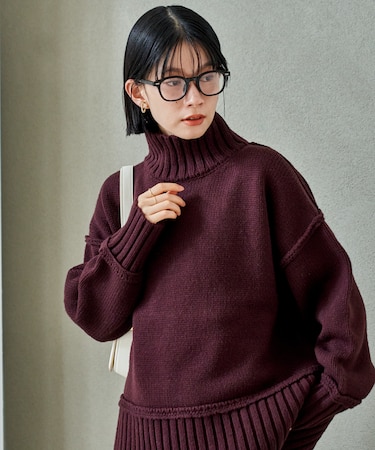 タートルボリュームニット 【限定展開】