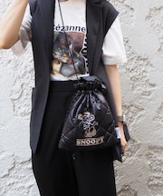 SNOOPY パフィー巾着トート