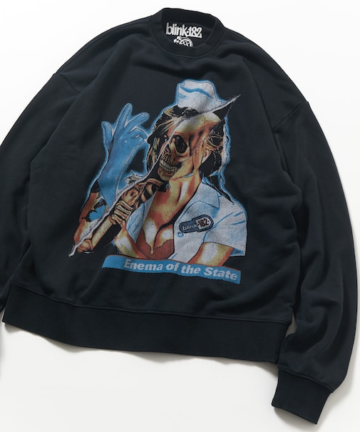 【EXCLUSIVE】BLINK182 back print バックプリント スウェット