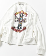 【EXCLUSIVE】GUNS N ROSES ガンズ アンド ローゼス フロントプリント スウェット