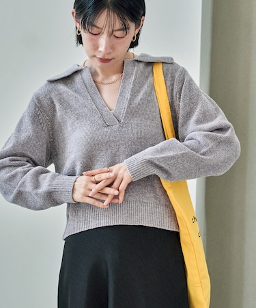 モール スキッパーポロニット