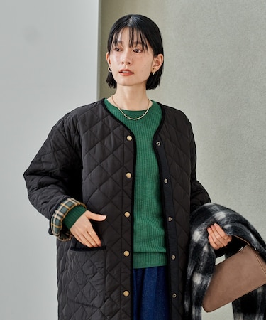 PRIMALOFT ダイヤキルト ノーカラーコート