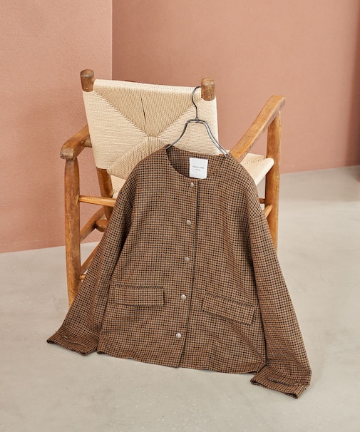 English Wool ノーカラージャケット