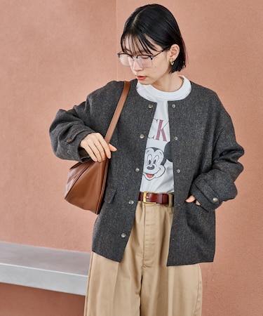 English Wool ノーカラージャケット