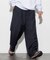 Washed 100% Wool  ワイドシルエット スラックスパンツ