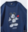 DISNEY/ディズニー ミッキーマウス/別注 クルーネック プリントスウェット/Heart 【限定展開】