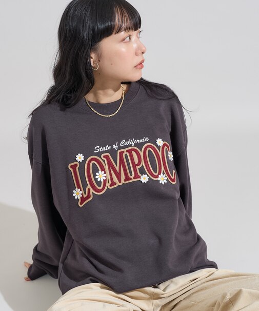 ビッグ ロゴデイジー刺繍 スウェット