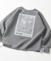 Kurt Wu × FREAK'S STORE バックプリント クルーネック スウェット