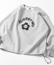 Kurt Wu × FREAK'S STORE ロゴプリント クルーネック スウェット