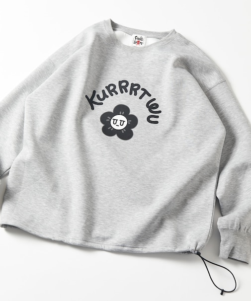 Kurt Wu × FREAK'S STORE ロゴプリント クルーネック スウェット
