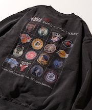 NBA 別注 チームロゴシート バックプリント クルーネックスウェット