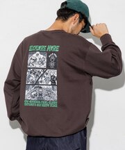 Coleman×Chocomoo×FREAK'S STORE 別注 4コマ ドローコード クルーネック スウェット