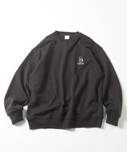 tombonia コラボ ムック＆ミッケ キャンパスライフ バックプリント クルーネック スウェット