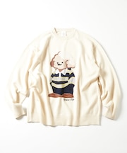 tombonia コラボ プレッピームック クルーネックニット