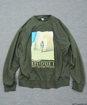 STARWARS/スターウォーズ(Graphic) ヴィンテージライク クルーネックスウェット/フロスト加工 リラックスフィット