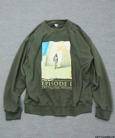 STARWARS/スターウォーズ(Graphic) ヴィンテージライク クルーネックスウェット/フロスト加工 リラックスフィット