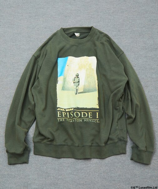 STARWARS/スターウォーズ(Graphic) ヴィンテージライク クルーネックスウェット/フロスト加工 リラックスフィット
