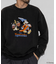 DISNEY/ディズニー/『ファンタジア』/ブルーム/ミッキーマウス/フロッキープリント クルーネックスウェット リラックスフィット