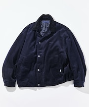 中綿 ストーンバイオ加工 コーデュロイブルゾン ショート丈
