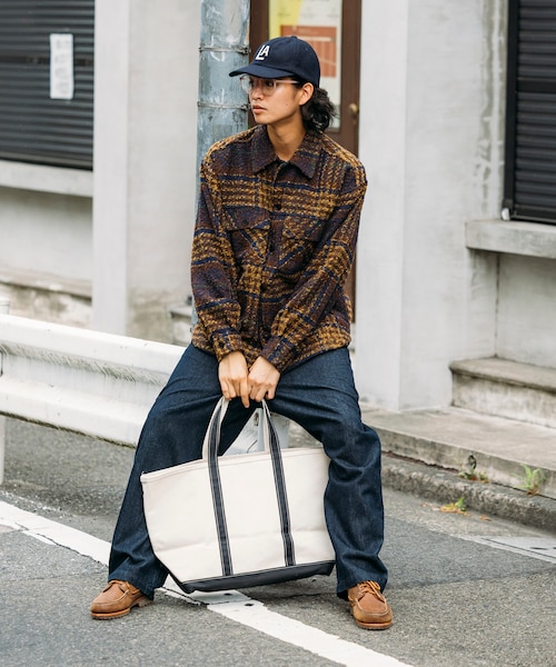 ポリツイード CPO チェック シャツジャケット｜フリークスストアの通販