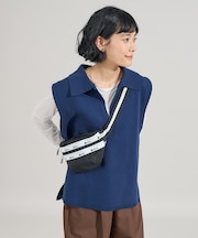 ＜マシーンウォッシャブル＞スウェットライクニット スキッパーポロベスト＜セットアップ対応＞