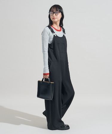 ツイル カットソー サロペット