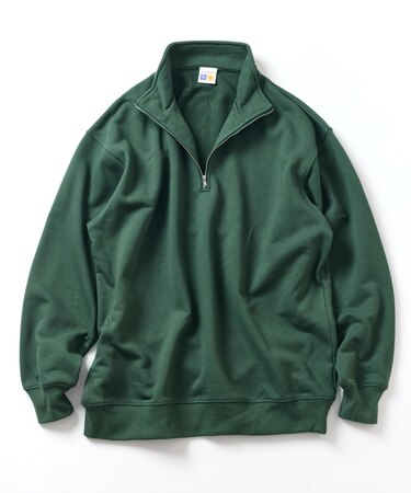 13オンス HEAVY WEIGHT ハーフジップ スウェット