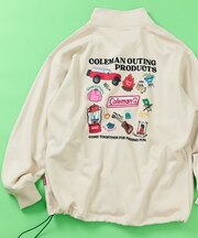 別注 バックプリント スピンドル ハーフスナップスウェット