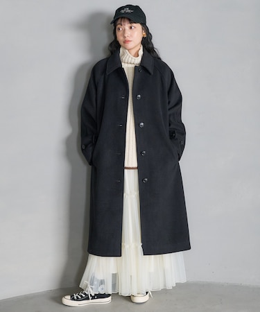 ＜低身長サイズあり＞ビーバーロングコート