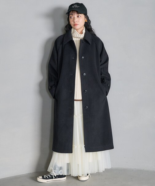 ＜低身長サイズあり＞ビーバーロングコート