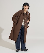 ＜低身長サイズあり＞ビーバーロングコート