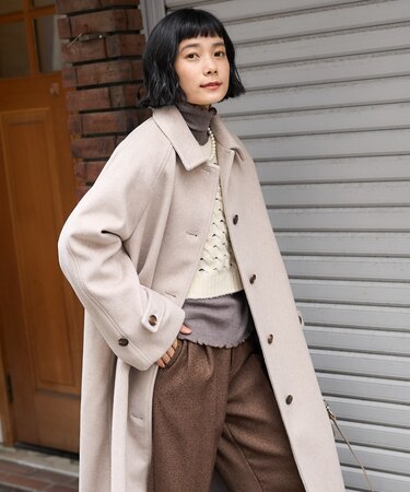 ＜低身長サイズあり＞ビーバーロングコート