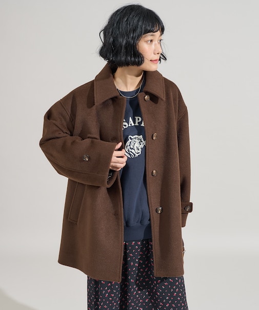 ビーバーミドルコート/ ジャケットコート