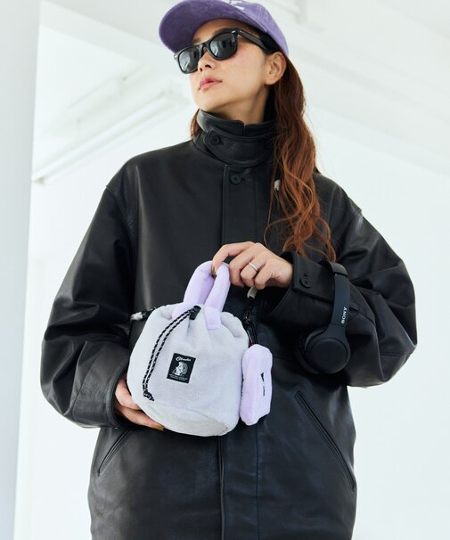 別注Fluffy Drawstring bag