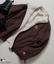 MLB リバーシブルボアブルゾン 限定展開