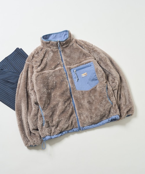 配色 リバーシブル ボアジャケット｜フリークスストアの通販｜&mall