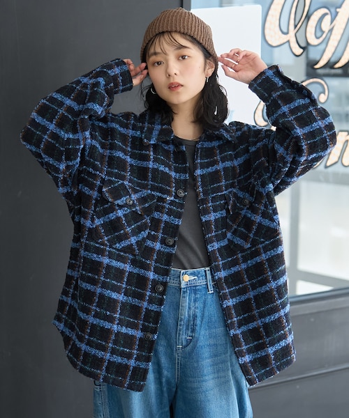 美品★フリークスストア CPO セットアップ チェック 上L/下M CPO チェック シャツジャケット|フリークスストアの通販|&mall