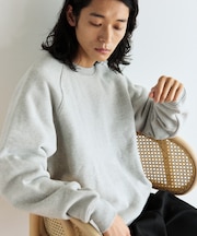 COMFORT HEATHER ヴィンテージライク 裏毛ラグラン クルーネックスウェット