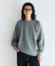 COMFORT HEATHER ヴィンテージライク 裏毛ラグラン クルーネックスウェット