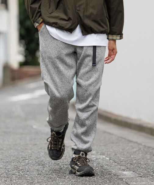 リラックスフィット ニットフリース イージージョガーパンツ