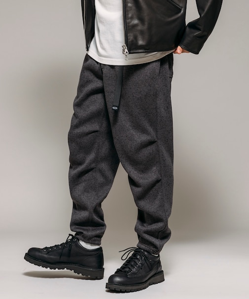 リラックスフィット ニットフリース イージージョガーパンツ