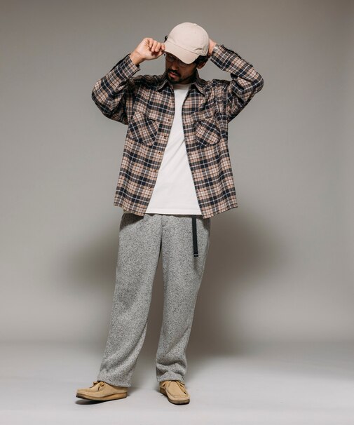 リラックスフィット ニットフリース クライミング パンツ