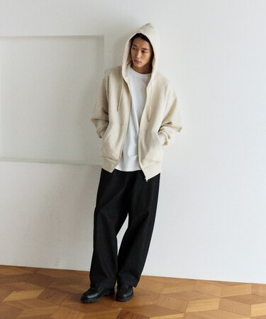 COMFORT HEATHER ヴィンテージライク 裏毛 ジップパーカー